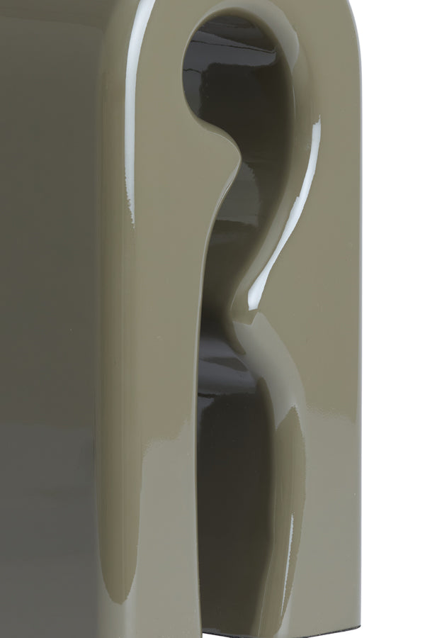 Lamp base 19x13x52,5 cm MISTRA shiny taupe