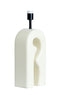 Lamp base 19x13x52,5 cm MISTRA shiny cream