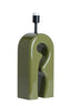 Lamp base 19x13x52,5 cm MISTRA shiny olive green