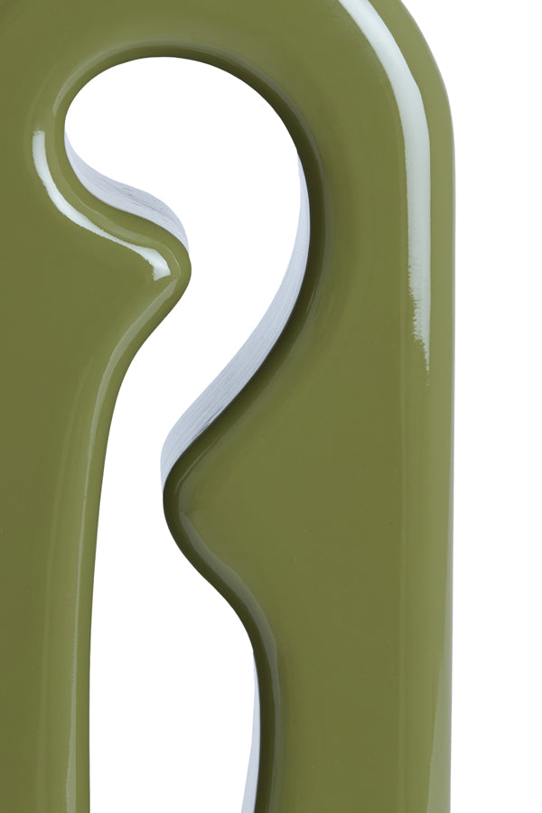 Lamp base 19x13x52,5 cm MISTRA shiny olive green