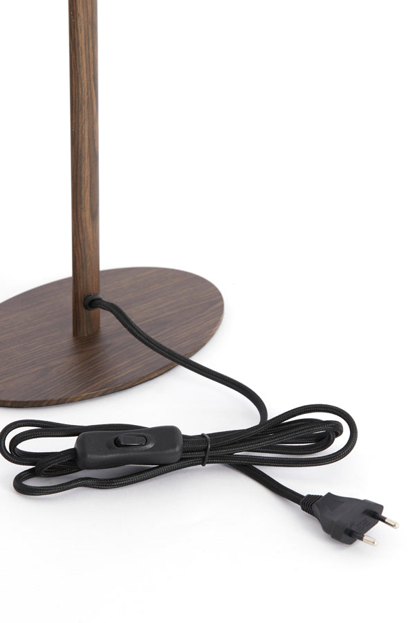 Lamp base 20x13x46 cm CERINI wood print dark brown
