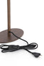 Lamp base 20x13x46 cm CERINI wood print dark brown