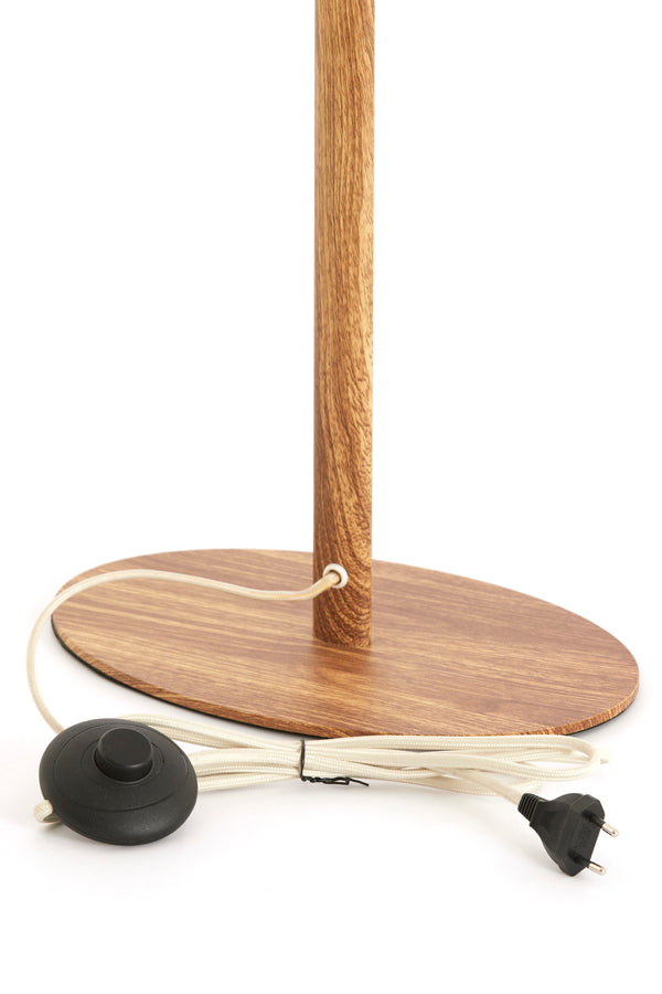 Floor lamp 30x20x130 cm CERINI wood print natural