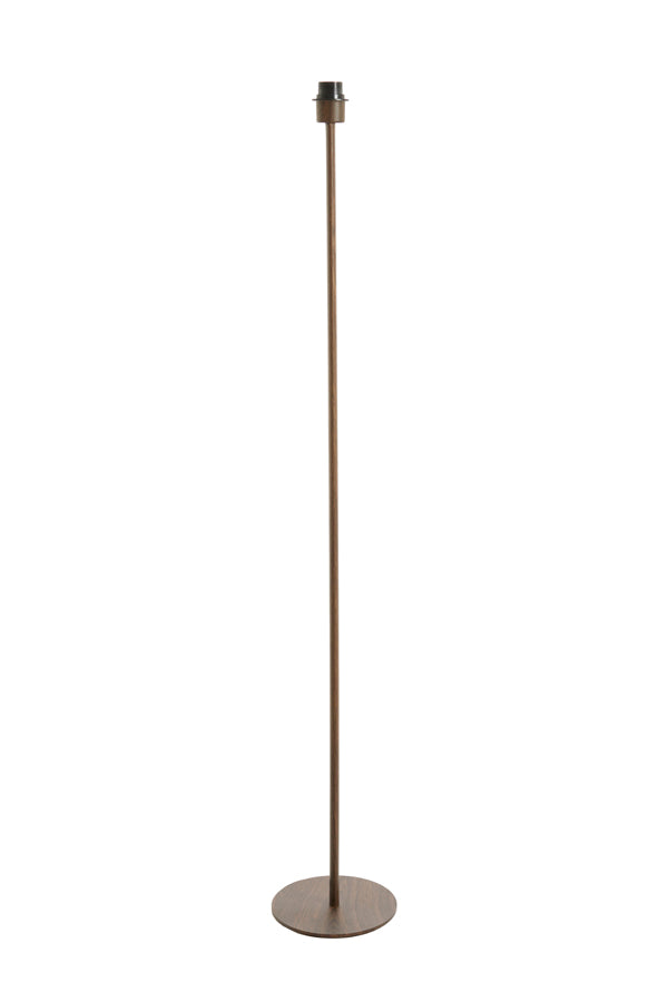 Floor lamp 30x20x130 cm CERINI wood print dark brown