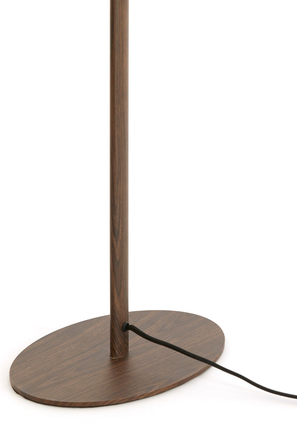 Floor lamp 30x20x130 cm CERINI wood print dark brown