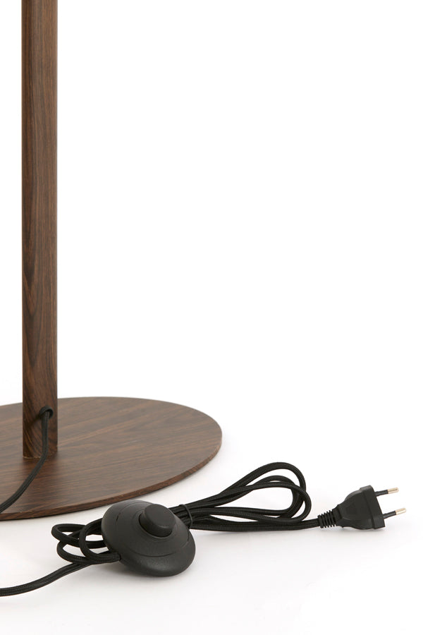 Floor lamp 30x20x130 cm CERINI wood print dark brown