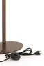 Floor lamp 30x20x130 cm CERINI wood print dark brown