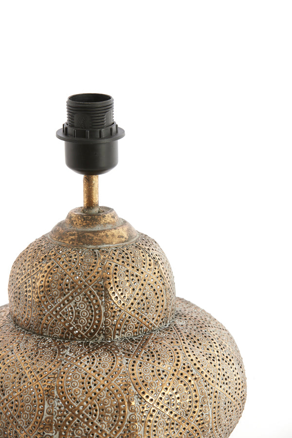 Lamp base 26x34,5 cm RYOTA brown gold