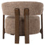 Lounge chair Dalara brown tweed