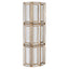 Wall lamp Opal brass antique