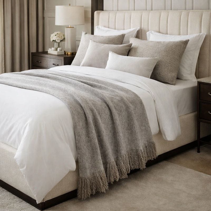 Malini Serena Grey Throw