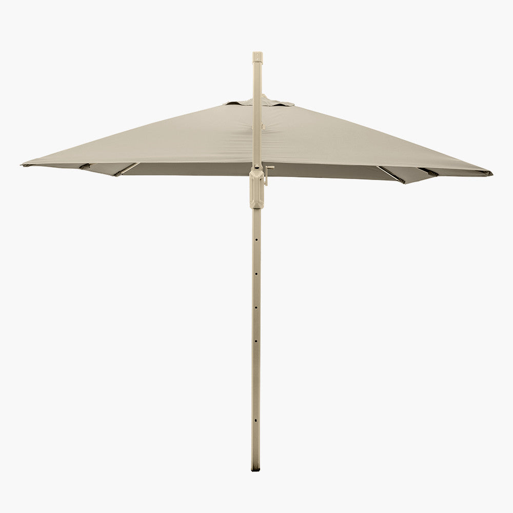 Glow Challenger T2 3m Square Sandstone / Champagne Free Arm Parasol