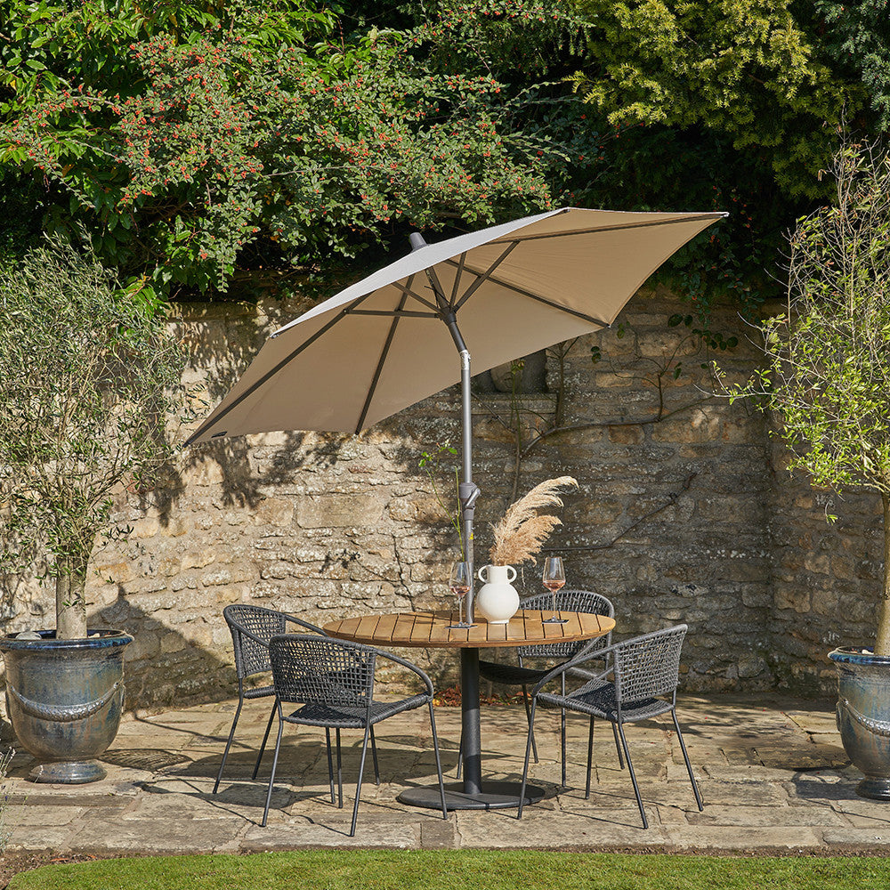 Riva 2.5m Round Champagne Parasol