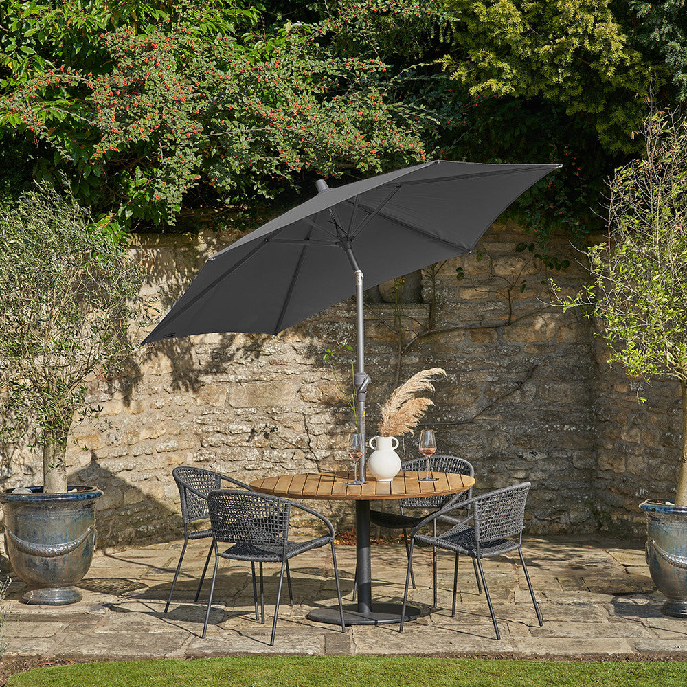 Riva 2.5m Round Anthracite Parasol