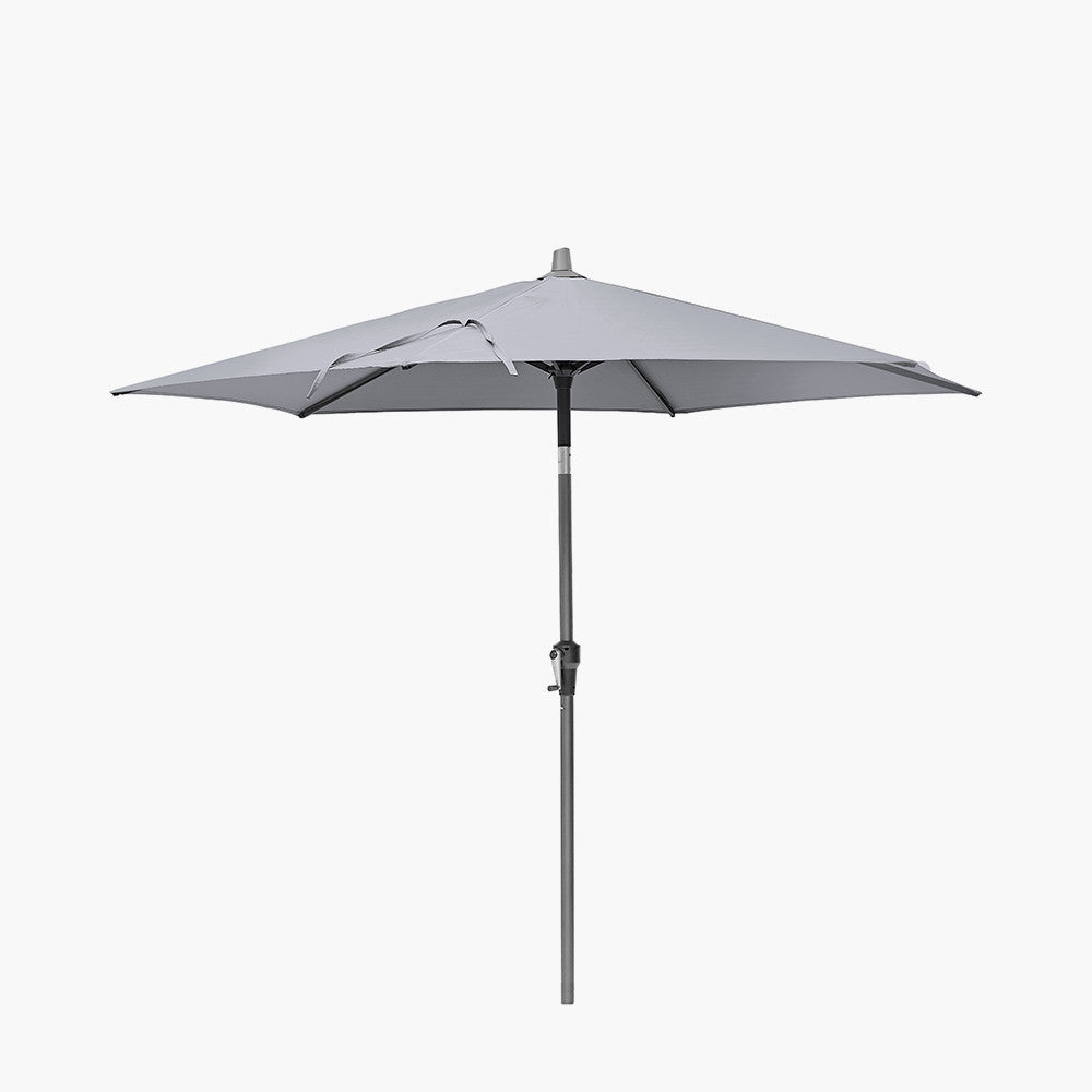 Riva 2.5m Round Luna Grey Parasol