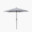 Riva 2.5m Round Luna Grey Parasol