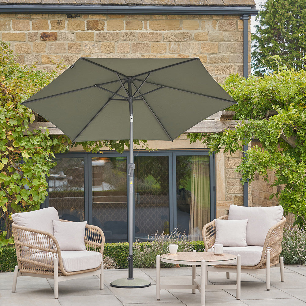 Riva 2.5m Round Olive Parasol