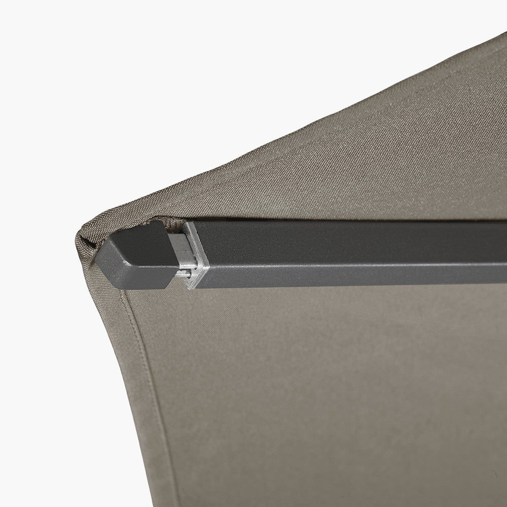 Riva 2.5m Round Taupe Parasol