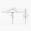 Riva 3m Round Anthracite Parasol