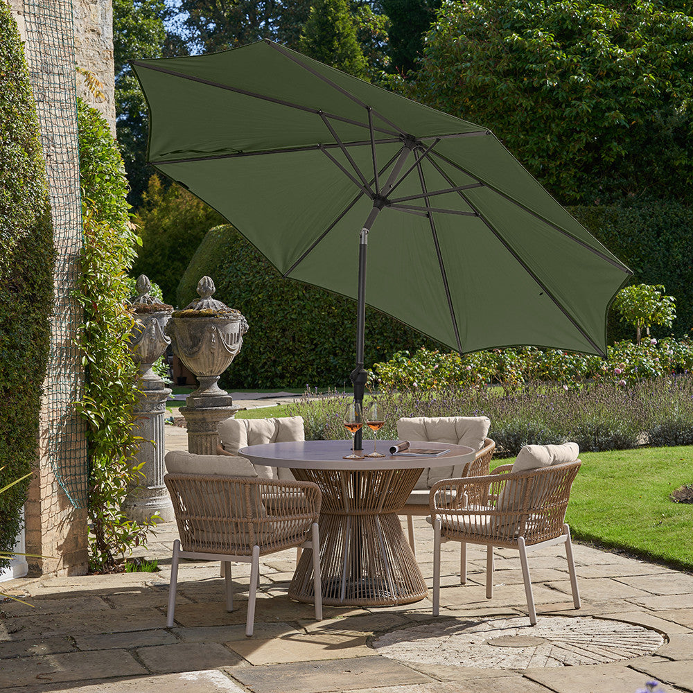 Riva 3m Round Olive Parasol