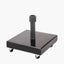 Rome Polished Black Granite 40KG Wheeled Parasol Base