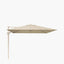 Challenger T2 3m Square Sandstone / Champagne Free Arm Parasol