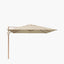 Challenger Teak T2 3m Square Premium Champagne Free Arm Parasol