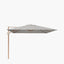 Challenger Teak T2 3m Square Premium Manhattan Grey Free Arm Parasol