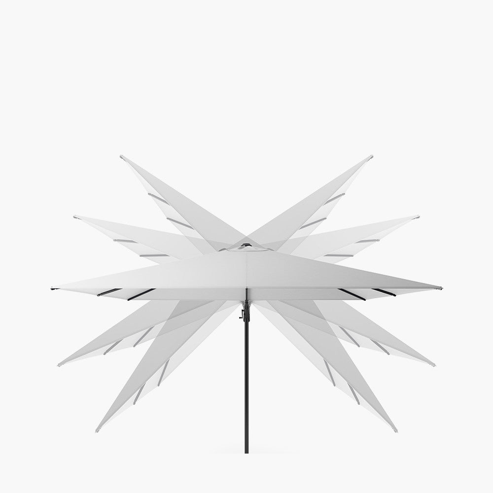 Challenger T2 3.5 x 2.6m Rectangular Premium Champagne Free Arm Parasol