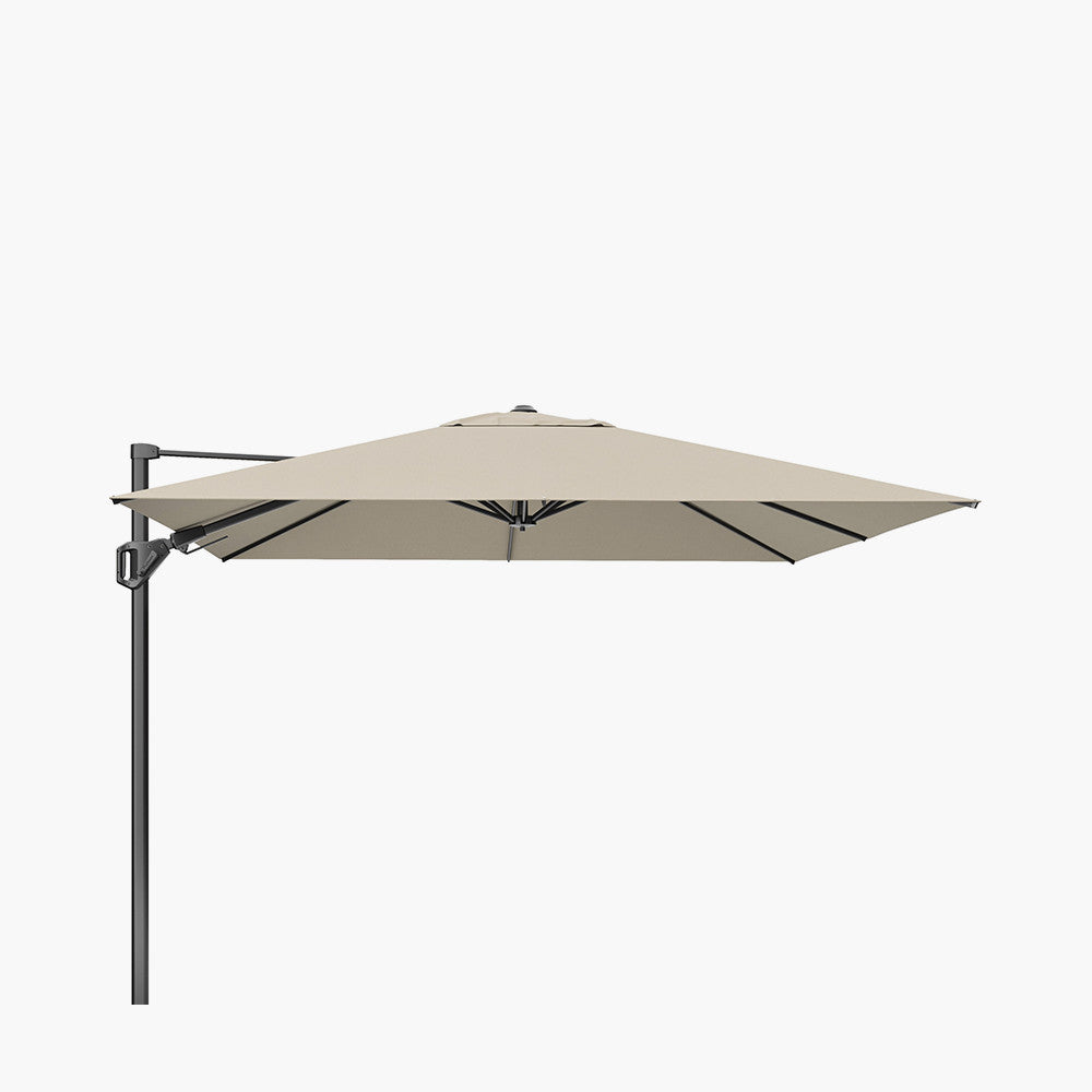Challenger T2 3.5 x 2.6m Rectangular Premium Champagne Free Arm Parasol