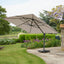 Challenger T2 3.5 x 2.6m Rectangular Premium Champagne Free Arm Parasol