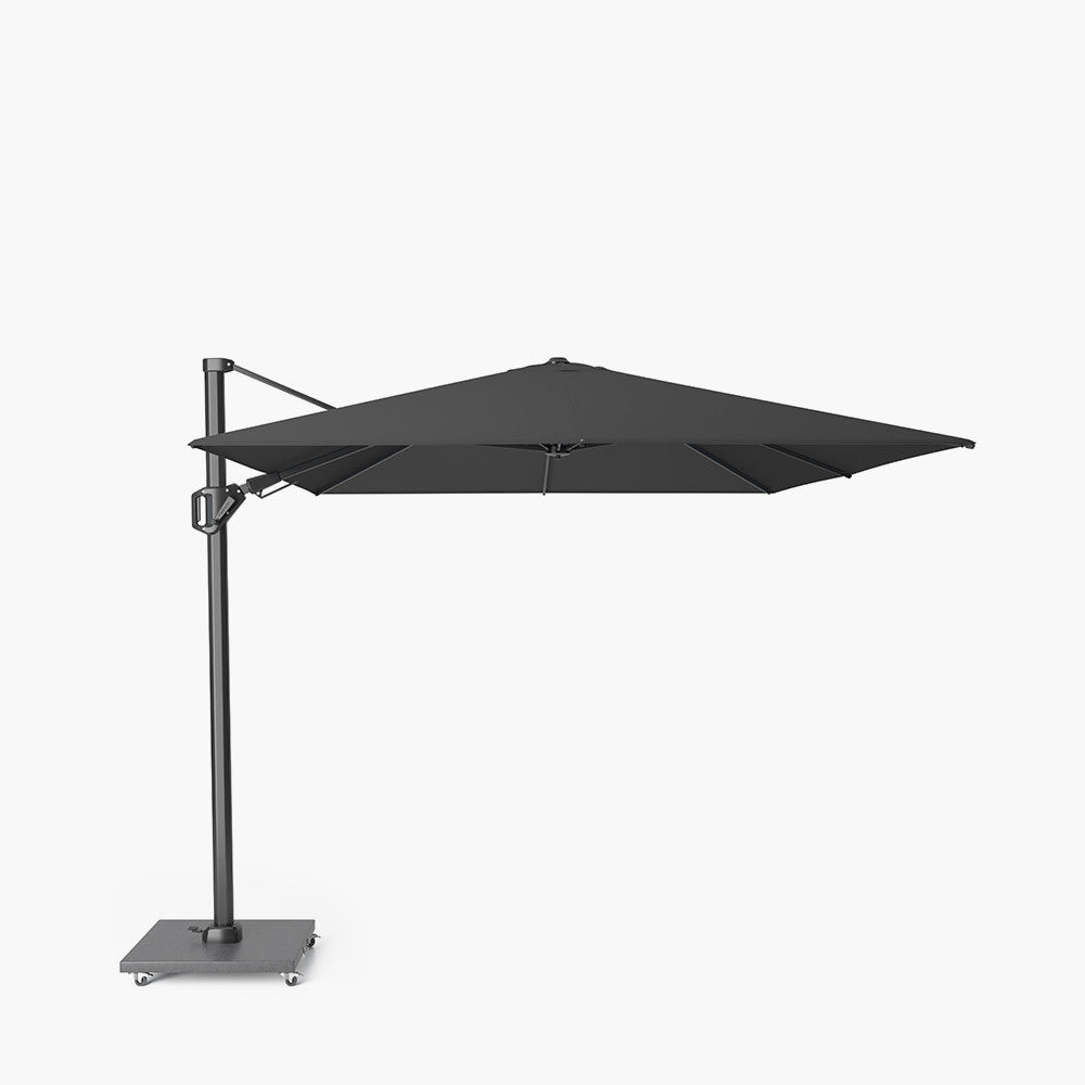 Challenger T2 3.5 x 2.6m Rectangular Premium Faded Black Free Arm Parasol