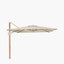 Challenger Teak T2 3.5 x 2.6m Rectangular Premium Champagne Free Arm Parasol