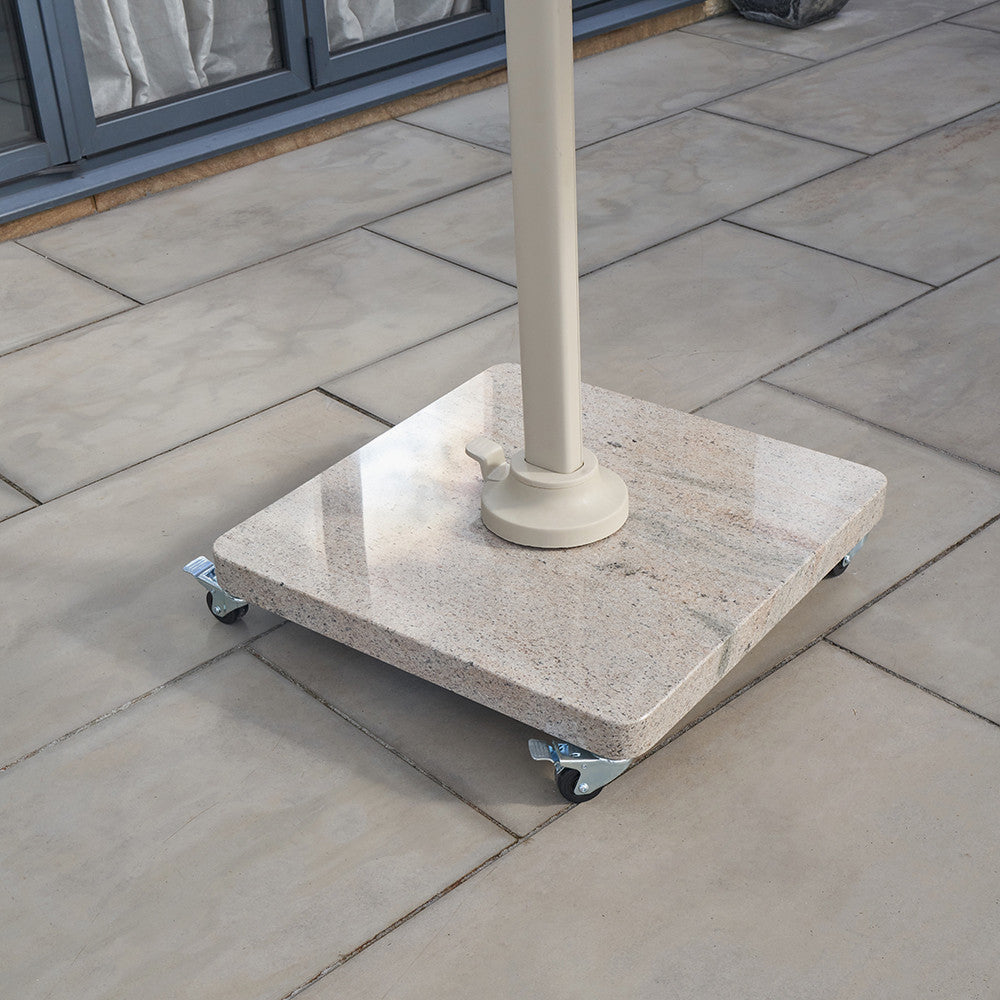Venezia Sandstone Round Edge Granite 90KG Wheeled Parasol Base