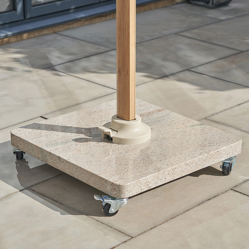 Venezia Sandstone Round Edge Granite 120KG Wheeled Parasol Base