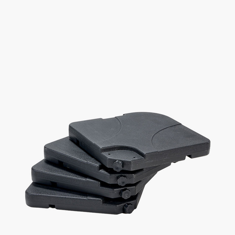 Set of 4 Plastic Parasol Cross Base Containers