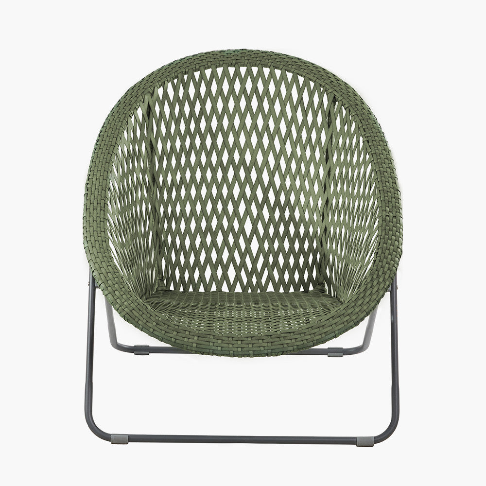 Tobs Outdoor Green Foldable Loungers Set