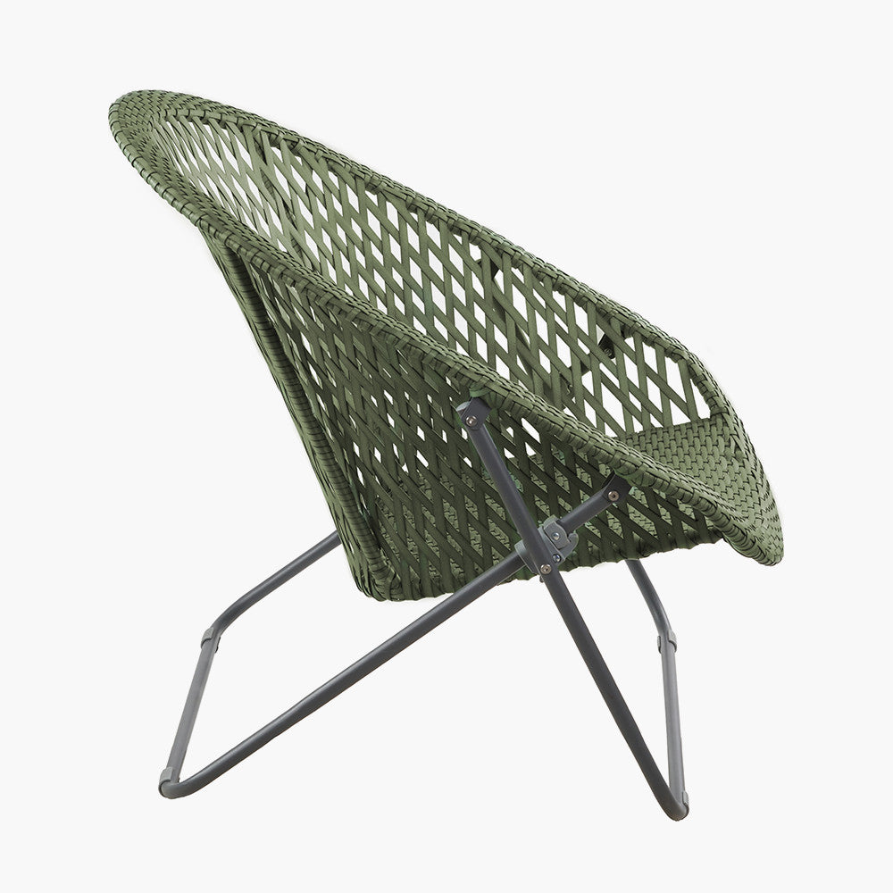 Tobs Outdoor Green Foldable Loungers Set