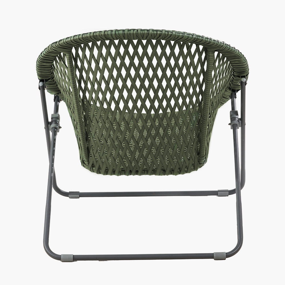 Tobs Outdoor Green Foldable Loungers Set