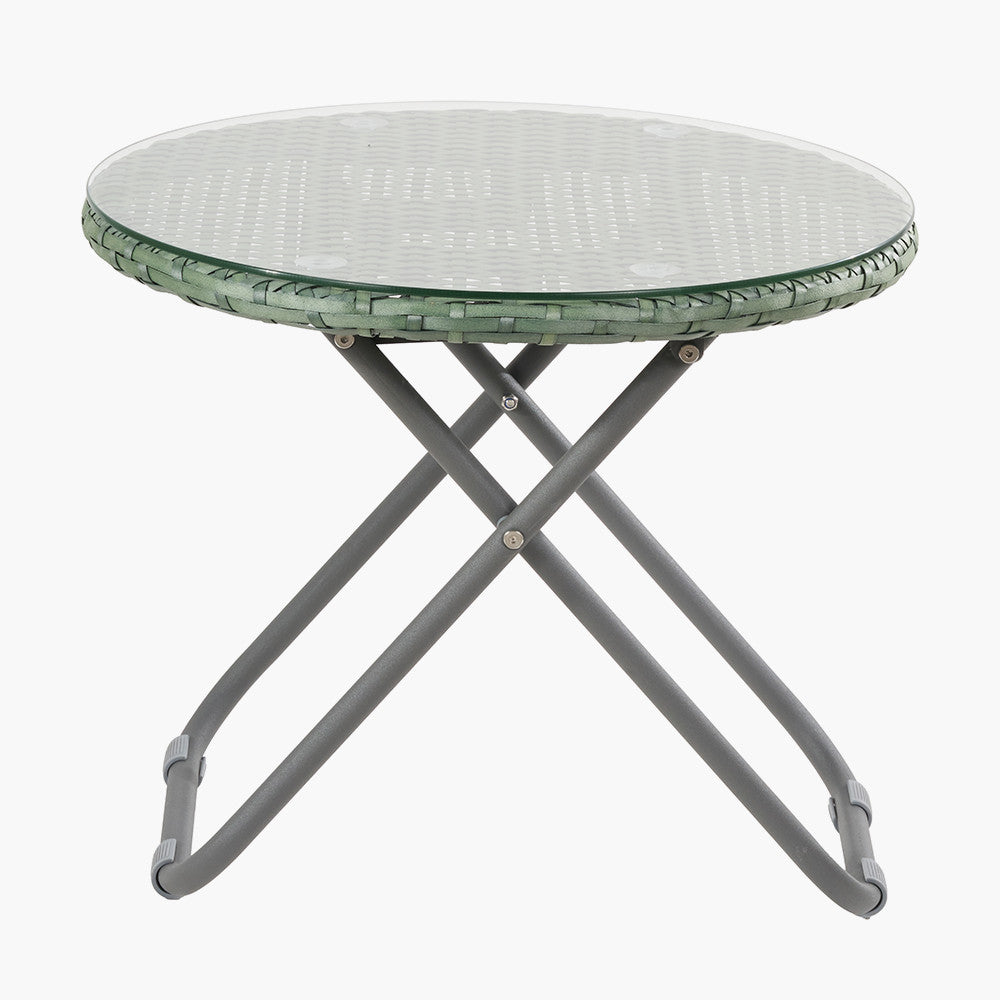 Tobs Outdoor Green Foldable Loungers Set