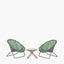 Tobs Outdoor Green Foldable Loungers Set