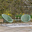Tobs Outdoor Green Foldable Loungers Set