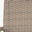 Tobs Outdoor Grey Synthetic Rattan Stacking Chair