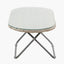 Tobs Outdoor Grey Synthetic Rattan Oval Lounger Table