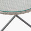 Tobs Outdoor Grey Synthetic Rattan Oval Lounger Table