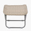 Tobs Outdoor Grey Synthetic Rattan Folding Footstool