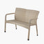 Tobs Outdoor Grey Synthetic Rattan Stacking Bench