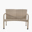 Tobs Outdoor Grey Synthetic Rattan Stacking Bench