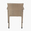 Tobs Outdoor Grey Synthetic Rattan Bench & Two Armchairs Bistro Set