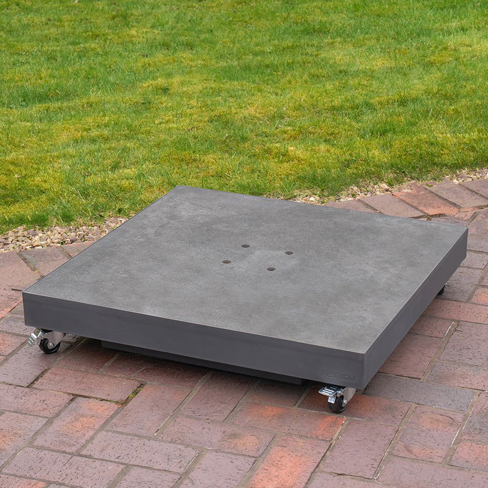 Ceramica Grey 90KG Wheeled Parasol Base